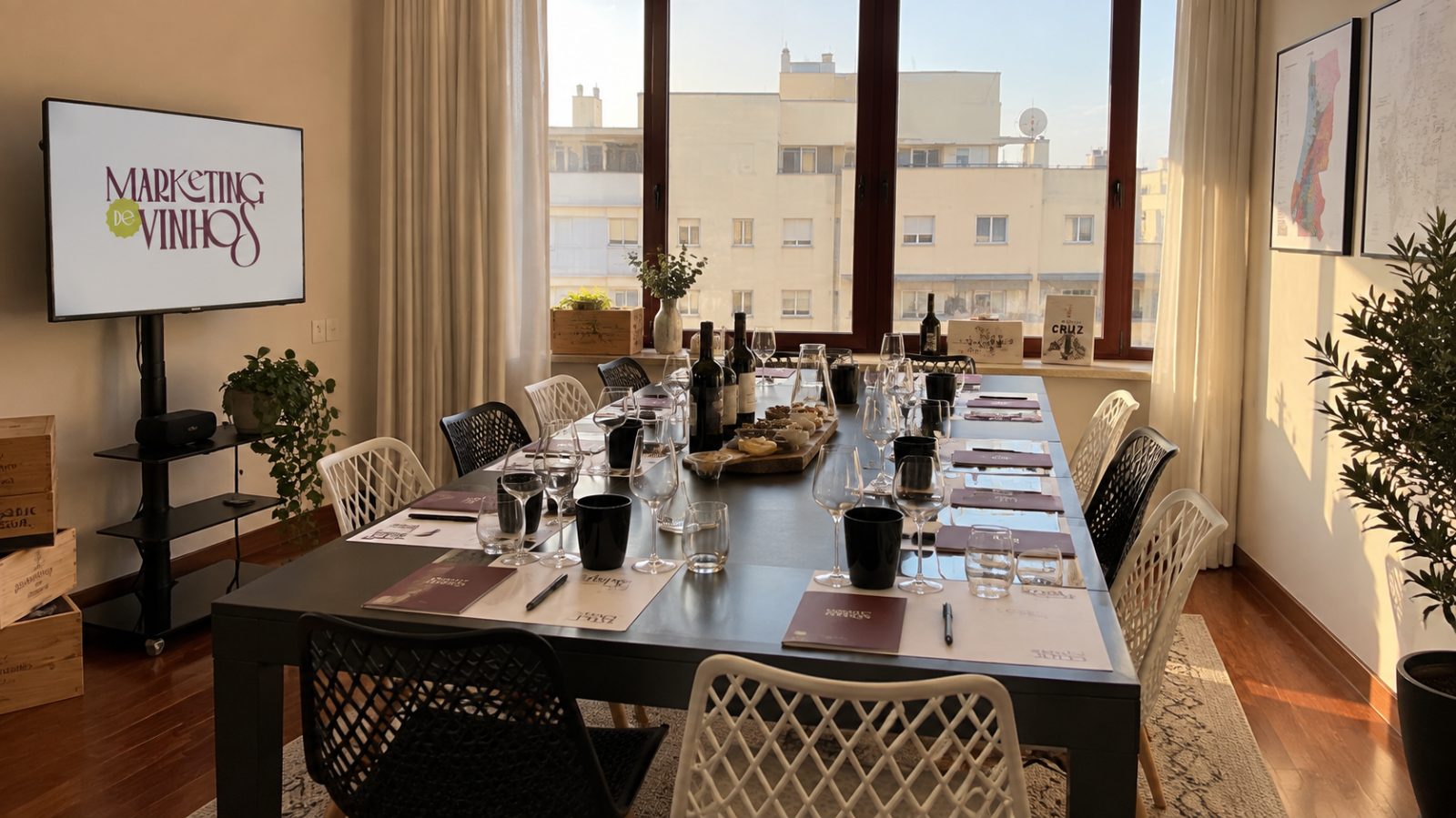 Sala de Prova da Marketing de Vinhos em Vila Nova de Gaia